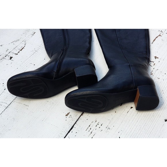 Gentle Souls by Kenneth Cole Women's Ella Square-Toe Block-Heel Boots Zip NEW - Picture 4 of 11